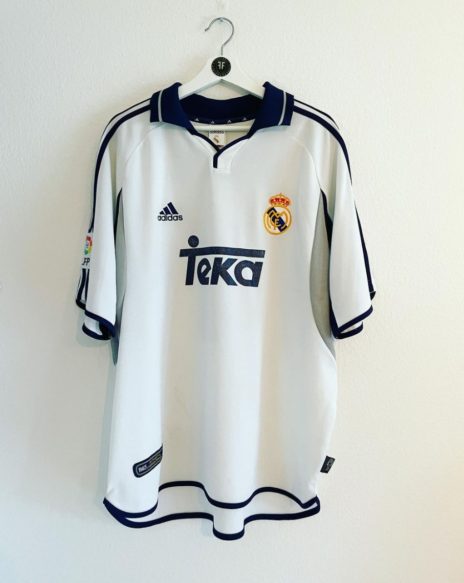 Real Madrid x Raul Gonzales Blanco Home Shirt 2000/2001 Size XL