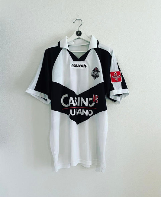 Lugano Home Shirt 2000/2001 Size L Excellent Nr.6