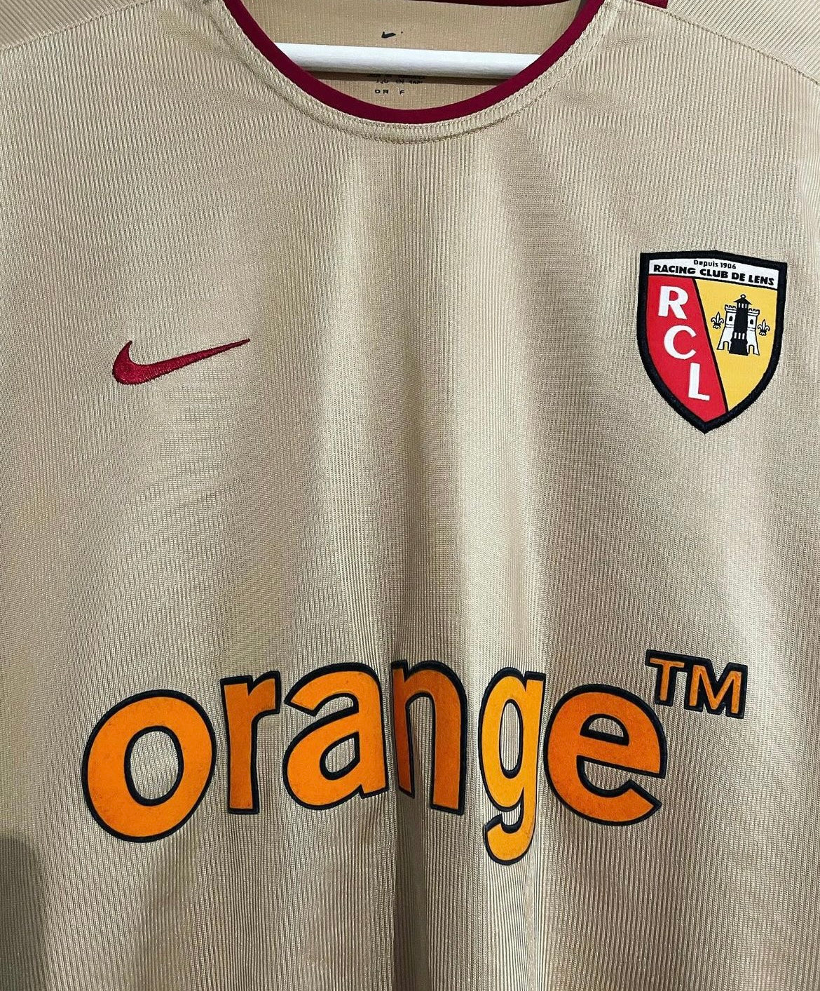 Lens Home Shirt 2002/2003 Size XL