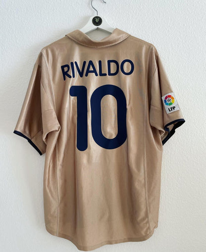 Barcelona x Rivaldo Away Shirt 2001/2002 Size L