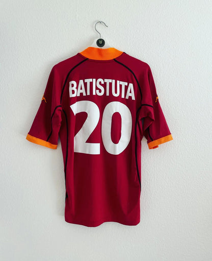 As Roma x Gabriel Batistuta Home Shirt 2001/2002 Size XL