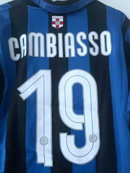 Inter x Esteban Cambiasso Home Shirt 2007/2008 Size M