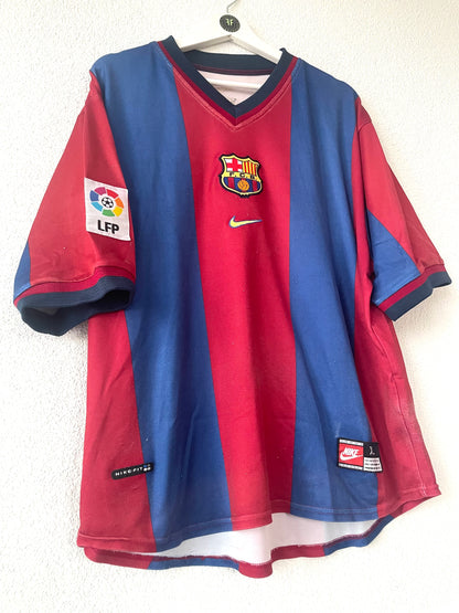 Barcelona Home Shirt 1997/1998 Size XL