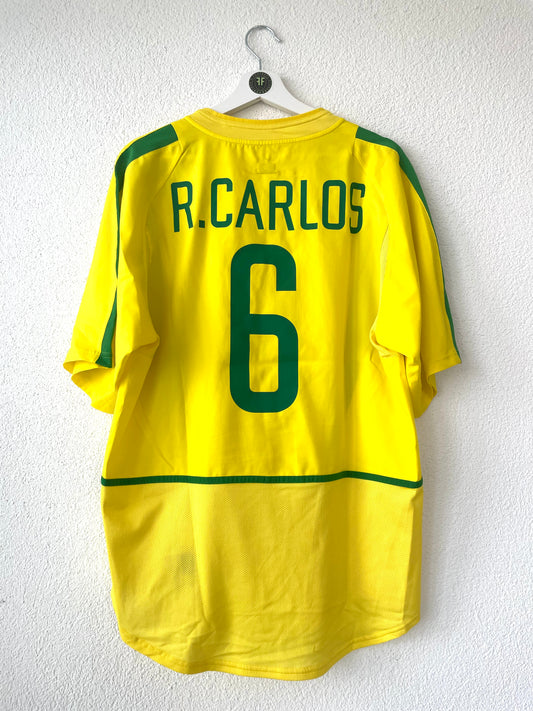 Brasilien x Roberto Carlos Home Shirt 2002/2003 Size L