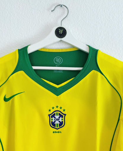 Brasilien Home Shirt 2004/2005 Size L