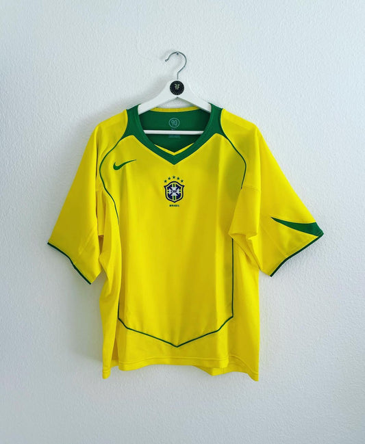 Brasilien Home Shirt 2004/2005 Size L