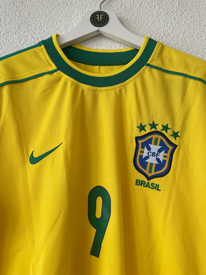 Brasilien x Ronaldo Home Shirt 1998/1999 Size L (Original Nike Remake 2017)