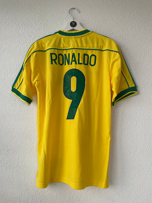 Brasilien x Ronaldo Home Shirt 1998/1999 Size L (Original Nike Remake 2017)