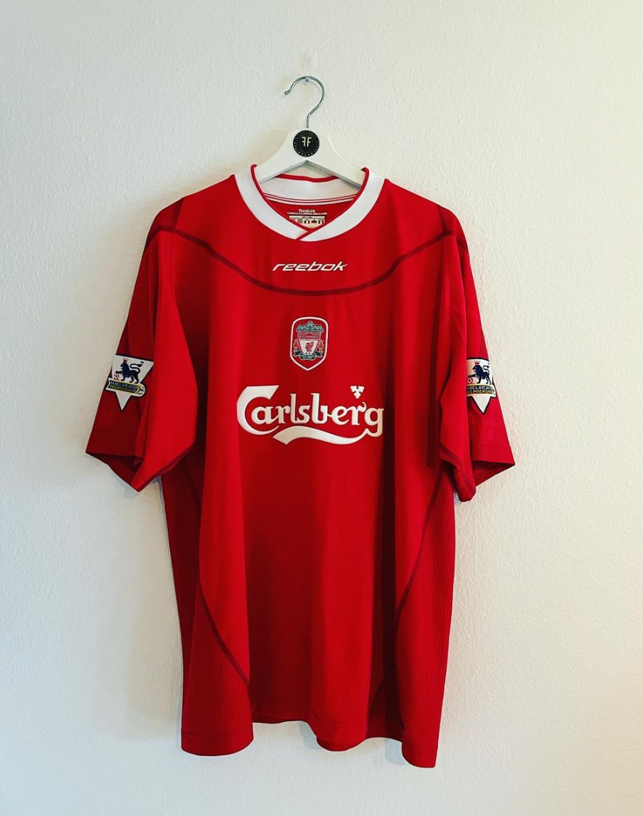 Liverpool x Emile Heskey Home Shirt 2004/2005 Size XL